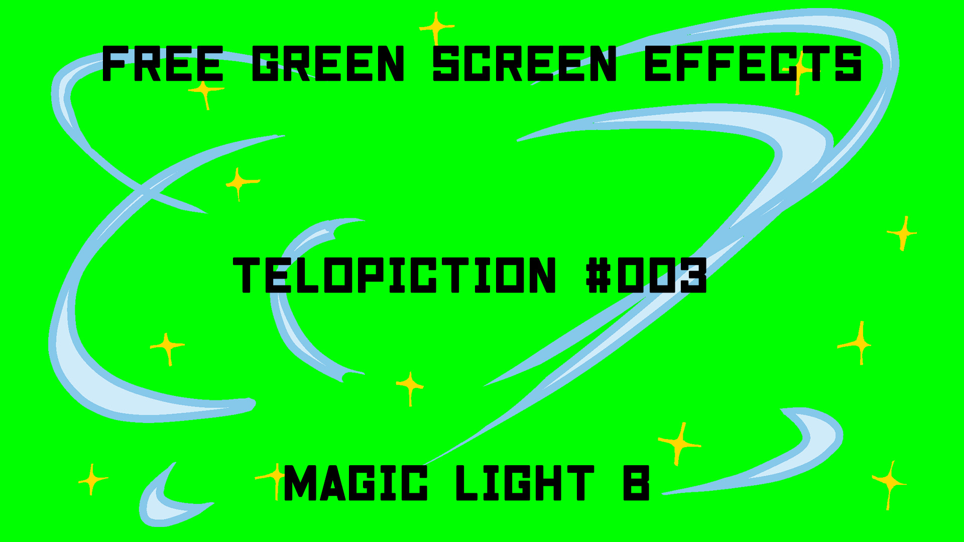 無料グリーンスクリーン素材アニメーションTELOPICTION・魔法の光
