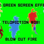 無料グリーンスクリーン素材アニメーションTELOPICTION・吹き出る炎
