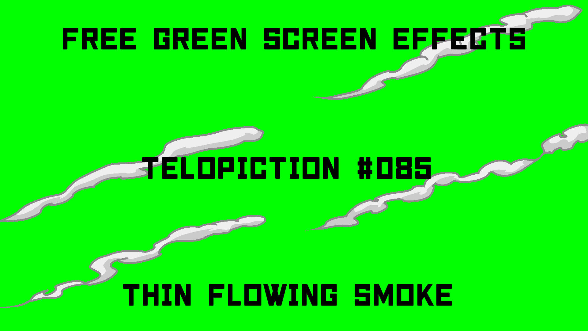 無料グリーンスクリーン素材アニメーションTELOPICTION・流れる気流