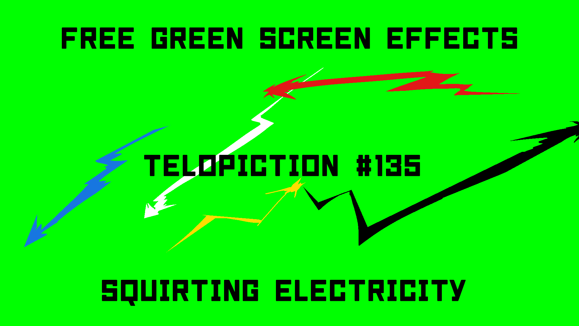無料グリーンスクリーン素材アニメーションTELOPICTION・荒ぶる電流